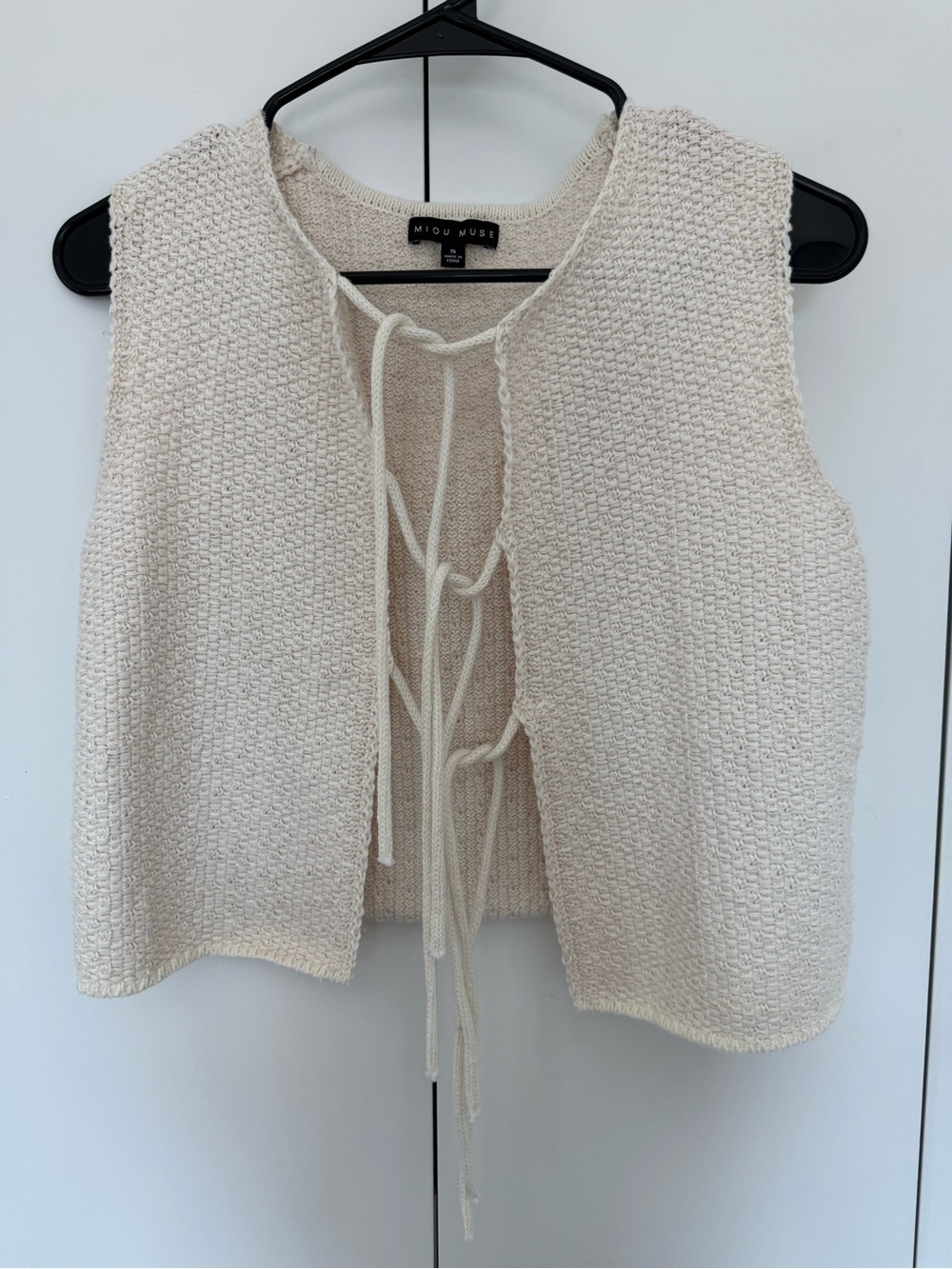 Knit Tie-Front Vest